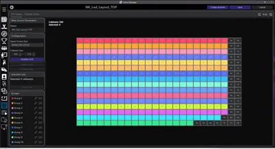 Open to view: AMM UI – LED Layout example