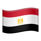 The flag of Egypt