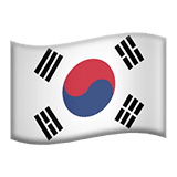 The flag of Korea