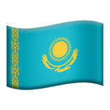 The flag of Kazakhstan