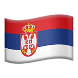 The flag of Serbia