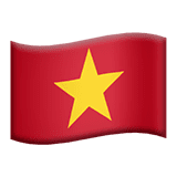 The flag of Vietna