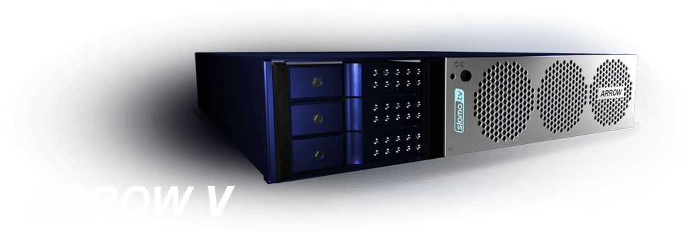 ARROW V broadcast-grade slow motion replay and multichannel recording servers